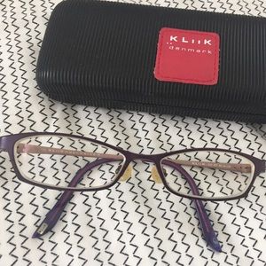 Kliik Denmark Purple Metal Glasses